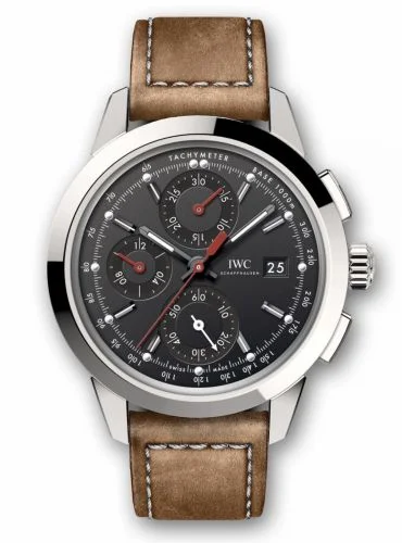 IWC Ingenieur Chronograph Custom Stainless Steel / Black-Red / Calf IW3808-BK (IW3808BK)